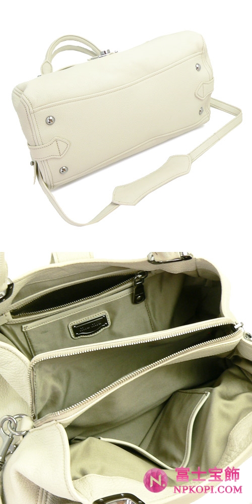 MIUMIU ミュウミュウ 2Way ショルダーバッグ レディース  レザー アイボリー RN0779 MADRAS TALCO